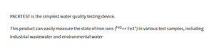 KYORITSU WAK-Fe Kit de Prueba de Hierro en Agua para Monitoreo de Aguas Residuales Industriales, No Apto para Uso Médico - Product Image 2