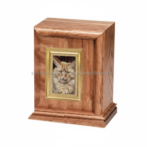 Urne en bois pour cendres d'animaux de compagnie Urnes de crémation en bois pour cendres de chat et de chien Urnes en palissandre à bas prix - Product Image 1