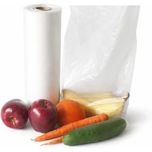 Plastic Roll <b>Bags</b> 10x15 In Hdpe Food Grade Three Side <b>Seal</b> Heat <b>Seal</b> For Produce Storage - Product Image 1