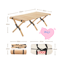 Woqi nouveau design léger extérieur rectangle Portable table de Pique-Nique Pliante avec Sac De Transport