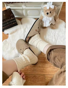 Mules et sabots d'extérieur en cuir véritable et daim pour femme, style <span class=keywords><strong>Birkenstock</strong></span>, avec semelle intérieure en liège amortissante – Idéal pour le dropshipping - Product Image 2