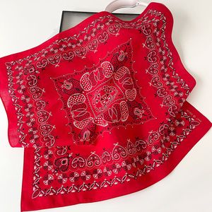 Pañuelo Cuadrado Paisley de la Nueva Colección 2026 para Accesorios de Cintura, Estilo Y2K, Transpirable y Multifuncional, 55x55cm - Product Image 2