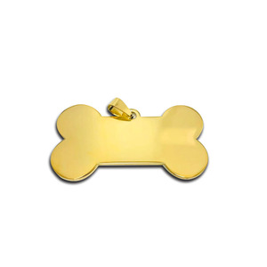 Biểu Tượng Tùy Chỉnh Titan Khắc Móc Khóa Tên Thẻ Đánh Bóng Trống Khoảng Trống Vòng Cổ 304 Thép Không Gỉ Kim Loại Thủ Công Tùy Chỉnh Con Chó Thẻ - Product Image 3