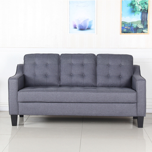 <span class=keywords><strong>Canapé</strong></span> modulable en tissu de lin 1 2 <span class=keywords><strong>3</strong></span> <span class=keywords><strong>places</strong></span> de style moderne, <span class=keywords><strong>confortable</strong></span> pour appartement, bureau, salon avec coin - Product Image 1