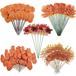 Artificial <b>Eucalyptus</b> Leaves Silk Flower 30cm-190cm High Simulation Thanksgiving Autumn Harvest Decorative <b>Branches</b> - Product Image 1