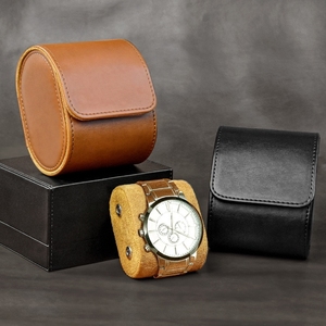 Boîte de rangement pour montres spirale, style rétro, en cuir, petite et portable, luxe, en promotion - Product Image 6