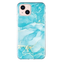 Modische Marmor-Stein IMD TPU Soft Case für iPhone 16 Plus 15 14 13 Mini 12 11 Pro Max SE2 7 8 X XS XR Handy-Rückseitenhülle