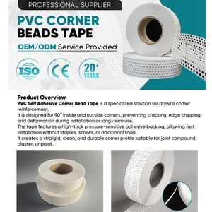 Bande de protection d'angle autocollante en <span class=keywords><strong>PVC</strong></span> résistante à l'usure pour plinthes et murs en plaques de plâtre - Product Image 3