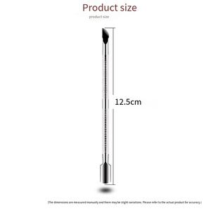 SunelPort Outils de manucure pour bébé, kit 3 pièces pour élimination des peaux mortes, ciseaux à lame courbée en acier inoxydable, repousse-cuticules portable large - Product Image 2