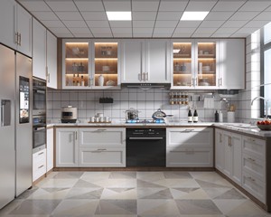 Juego de Muebles de Cocina Modulares de Lujo, Muebles de Cocina Profesionales con Cajones para Cubiertos Integrados e Isla - Product Image 5