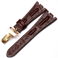 28mm Original Crocodile Embossed Leather Watch Armband Armband Modischer Ersatz für den Offshore-Einsatz