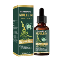 Gouttes d'extrait de feuille de molène personnalisées 60 ml – Complément alimentaire pour le soutien pulmonaire