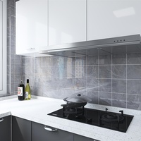 Papier peint auto-adhésif effet marbre, carreaux muraux imperméables pour salles de bain, autocollants décoratifs pour la maison, papier contact à peler et coller