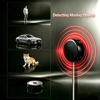Détecteur de mouvement radar micro-ondes 12V 24V pour éclairage LED d'armoire, capteur de mouvement 6-8M 360 degrés à travers panneau