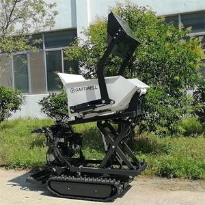 Spedizione gratuita! <span class=keywords><strong>A</strong></span> buon mercato 500KG di capacità di StartLoading elettrico carriola di sollevamento idraulico cingolato Mini Dumper - Product Image 1