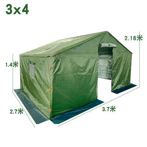 Carpa de exterior de 3.7x2.7x2.1m, de tres capas, resistente al viento e impermeable, para las cuatro estaciones, para uso en emergencias. - Product Image 4
