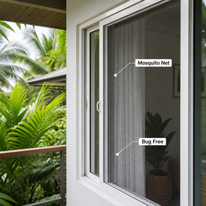 Fenêtre coulissante moderne en PVC/UPVC à double vitrage avec moustiquaire, insonorisée, certifiée Energy Star, garantie <span class=keywords><strong>5</strong></span> ans, prix usine - Product Image 3