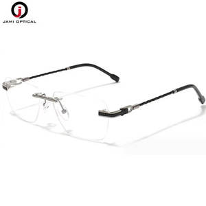 新入荷 リムレス眼鏡フレーム フレキシブル ビジネス メンズ眼鏡 フレキシブルメタル眼鏡フレーム - Product Image 6