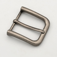 Boucles de ceinture Cloxy 40 mm pour ceinture en cuir argent antique, boucles de ceinture en métal pour hommes