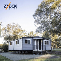 Casa contenedor expandible estándar AU de ZYBOX, proveedor de la lista Fortune 500, casa prefabricada modular para Australia, unidad de vivienda pequeña tipo Granny Flat.