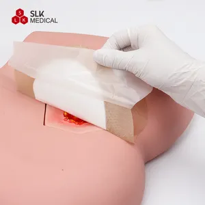 Alexer Bordered Silicone Adhesive Foam Dressing Sacral For Bedsore Advanced Wound Dressing For Wound Care