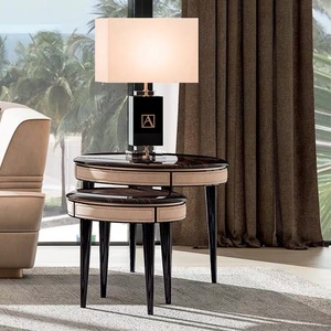 Italian Luxury Small <b>Round</b> Coffee <b>Table</b> and <b>Side</b> <b>Table</b> Sets for Living Room Furniture 068 Living Room Furniture 068 - Product Image 4