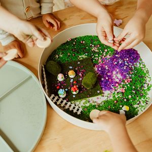 Vasca Sensoriale a Tema Fiabe Paico per Bambini, Vassoio per Sabbia Montessori, Ausili Didattici per l'Educazione Precoce, Vasca per Giochi <span class=keywords><strong>Mondo</strong></span> in Miniatura - Product Image 5