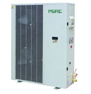 Inversor de CC inventado enfriador de condensador refrigerado por aire cámara fría equipo de refrigeración industrial unidades de condensación