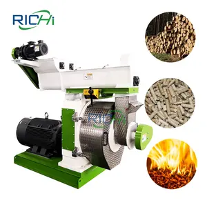 RICHI Machinery 3-4 Ton Per Hour Wood Palm Leaf Pellet Mill