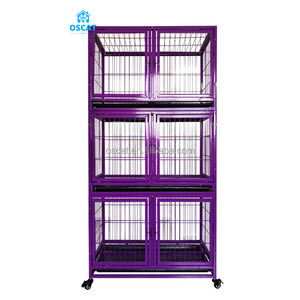 Equipo veterinario OSCAT, precio de fábrica, perreras de Cría Grande para gatos y perros, jaulas de 3 capas al por mayor, jaula para gatos y perros - Product Image 2