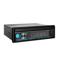 Reproductor multimedia con pantalla táctil retráctil para coche, Radio Estéreo 1DIN con cámara de marcha atrás, Usb, inalámbrico, MP4, Mp5, Android, CD
