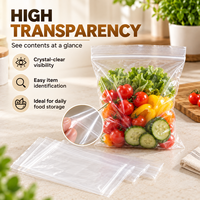Sacs en plastique refermables de qualité alimentaire LDPE avec logo personnalisé, directement de l'usine, pour fruits et légumes