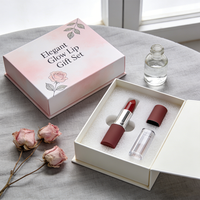 Boîtes extérieures en carton ondulé carrées recyclables personnalisées avec fenêtre transparente et pelliculage mat pour l'emballage de vernis à ongles et de cosmétiques