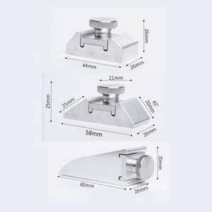 Bloc abrasif poli en alliage d'aluminium haute dureté, personnalisable OEM, support de ponçage manuel pour bords de cuir DIY - Product Image 5