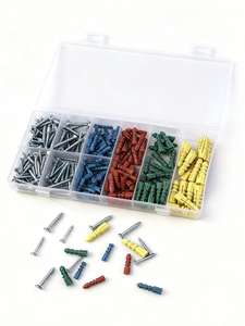 Surtido de Anclajes y Tornillos de Plástico para Paneles de Yeso y Paredes, Anclajes de Plástico para Paneles de Yeso y Tornillos, Pernos de Nylon para Paredes - Product Image 4