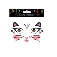 Kit de déguisement de chat noir : oreilles de chat, queue, nœud papillon, tutu en tulle et autocollant facial pour fête à thème Halloween, accessoire de déguisement