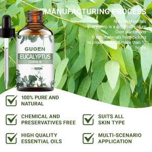 Huile essentielle d'eucalyptus - 60 ml - 100% naturelle - avec compte-gouttes - Convient pour l'aromathérapie, les diffuseurs et la fabrication de bougies - Product Image 2