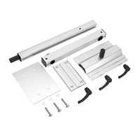 WELLTOP – pied de Table amovible, Rotation à 360 degrés, hauteur réglable, alliage d'aluminium, accessoires pour camping-car, pied de meuble détachable, 02.047