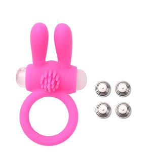 Anillo de pene de conejo de silicona para hombre, Juguetes sexuales, vibrador, anillos para pene, estimulador del clítoris para agrandar el retraso, Vagina para Adultos 18 + Sex Shop - Product Image 2
