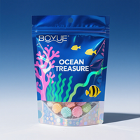 Sachet Doypack Transparent Personnalisé avec Fermeture Ziplock pour Emballage Alimentaire Sec, Thé, Café et Snacks