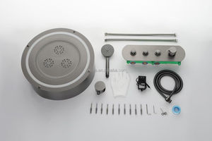 Ensemble de douche thermostatique <span class=keywords><strong>moderne</strong></span> LED à 3 fonctions rondes, pluie, <span class=keywords><strong>danse</strong></span> pour hôtel, robinet de douche dissimulé en laiton pour salle de bain et plafond - Product Image 4