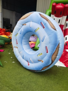 Modelo Inflable Gigante de Comida Personalizado de 2 Metros para Publicidad Comercial, Inflable de Postre <span class=keywords><strong>Donut</strong></span> para Inauguración de Tiendas - Product Image 4
