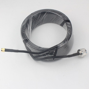 Connecteur coaxial mâle vers sma, 1 pièce, RG58, noir, perte inférieure, câble <span class=keywords><strong>lmr200</strong></span> - Product Image 3