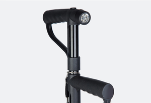 Canne <span class=keywords><strong>de</strong></span> marche à double poignée pour aider à la marche debout, bâton léger en aluminium, aide à la mobilité pliable antidérapante avec lumière pour personnes âgées - Product Image 6