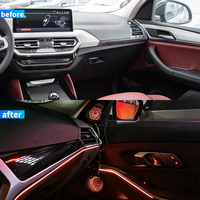 Applicable à BMW X4 G02, cache-haut-parleur éclairé, éclairage d'ambiance intérieur de voiture, garniture décorative automobile, accessoires de décoration.