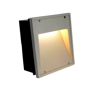 Lámpara de pie de esquina para exteriores, pasillo, escalera, paso, CATANIA IP65, superficie de aluminio impermeable, luz de pared empotrada LED - Product Image 4