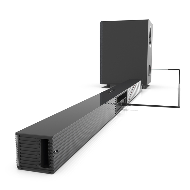 BS-18E Home Theater Surround Sound System Wireless TV Sound Bar Subwoofer Box Aux/USB/Optical/Coaxial/RCA Durable Plastic