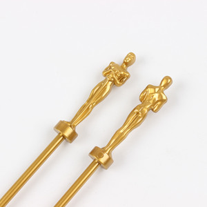 Yellow Coffee Stirrer 30Cm Round Head <b>PLA</b> Material For Giveaways - Product Image 4