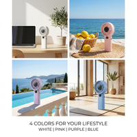 Ventilateur portable à turbine haute vitesse 199 niveaux, entièrement fermé, longue durée, avec affichage numérique USB – Meilleure vente