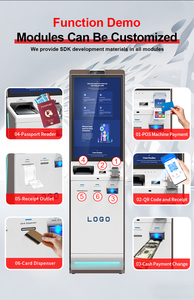 كشك خدمة ذاتية للتسجيل والدفع في الفنادق مع ماسح ضوئي للجوازات وموزع للنقود - Product Image 4